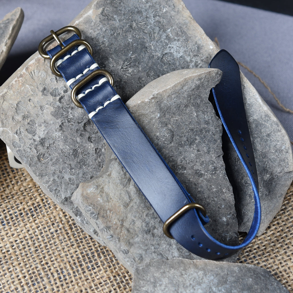 One-Piece Horween Cavalier Analine Watch Strap
