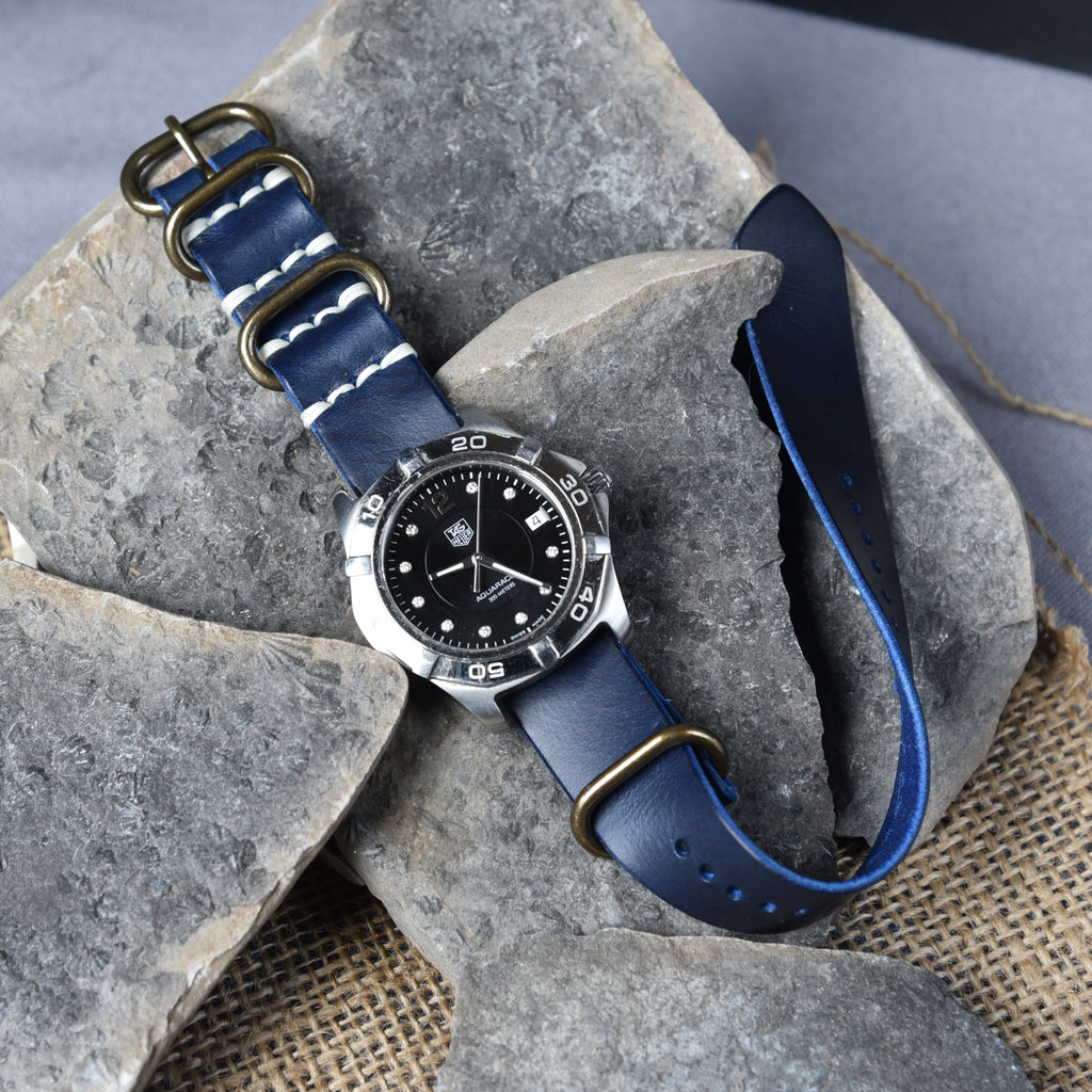 One-Piece Horween Cavalier Analine Watch Strap