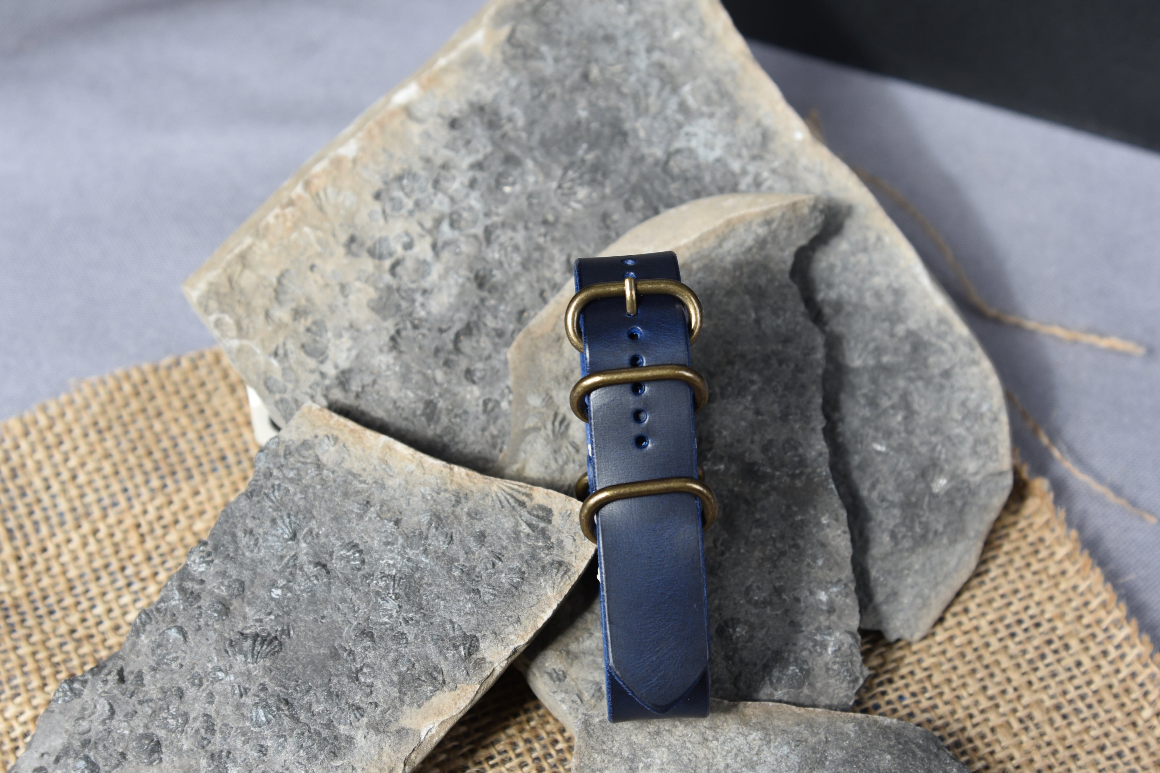 One-Piece Horween Cavalier Analine Watch Strap