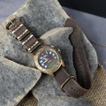 One-Piece Newbury Craze Horse Rattler Brown Watch Strap