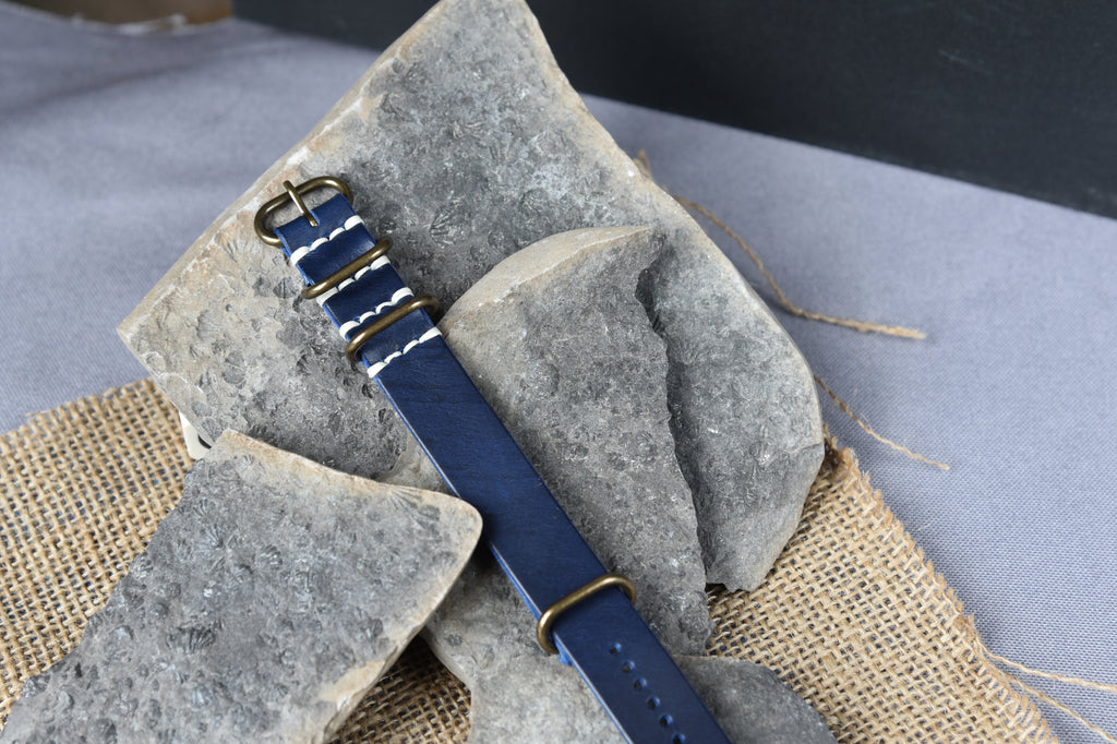 One-Piece Horween Cavalier Analine Watch Strap