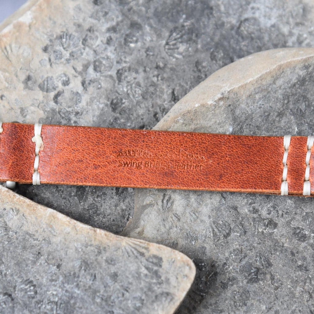 One-Piece Horween Dublin "Natural" Full Grain Watch Band