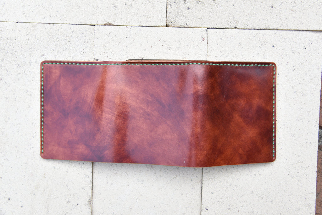 USA-Made Racado Italian Shell Cordovan Leather Tri-Fold Leather Wallet Traditional Billfold Money Cash Credit Card EDC Organizer Minimalist