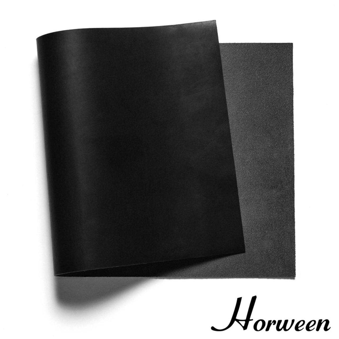 Leather One-Piece Watch Strap - Horween Dublin - Black - Customizable