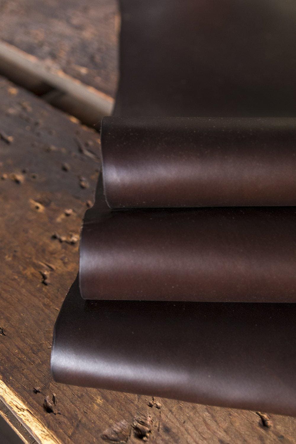 Leather One-Piece Watch Strap - Horween Horsehide Chromexcel - Brown - Customizable