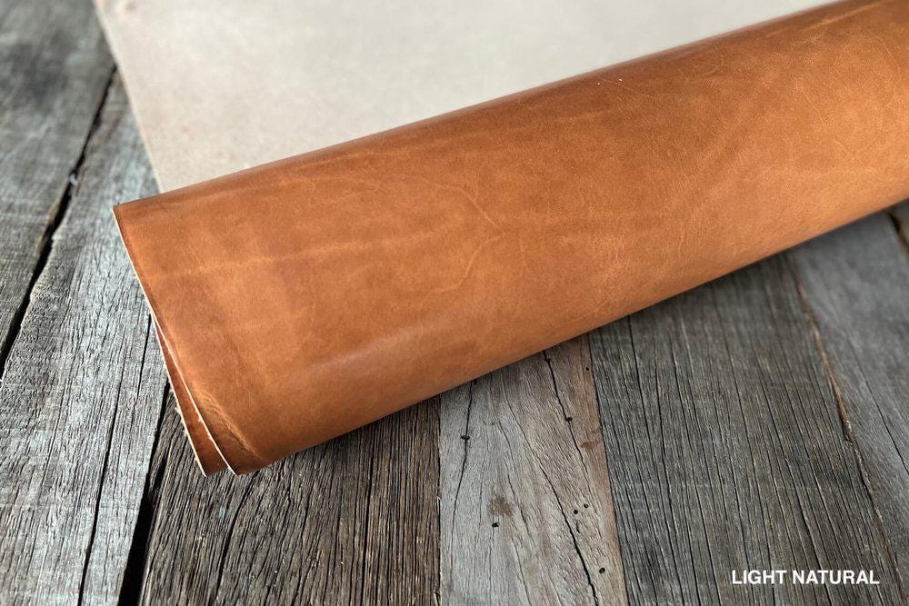 Leather One-Piece Watch Strap - Horween Dublin - Light Natural Tan - Customizable