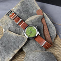 Leather NATO-Style Watch Strap - Handmade in the USA - Horween Full Grain Leather - One-piece - Natural Color