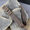Full Grain Leather Watch Strap – Single-Piece, American‑Made, Custom Fit & Personalized Initials