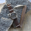 Full Grain NATO-Style Watch Band - One Piece Watch Strap - Customizable - Horween Brown- Multiple Sizes