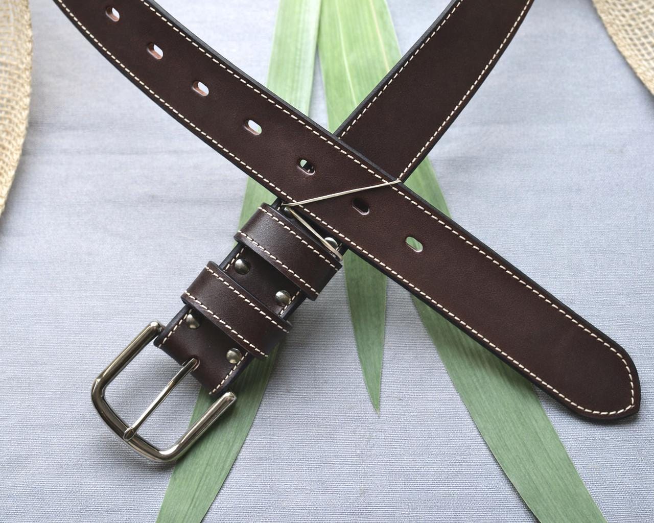 American Made Full Grain, English Bridle Leather Belt – Sedgwick & Co. Coca Brown