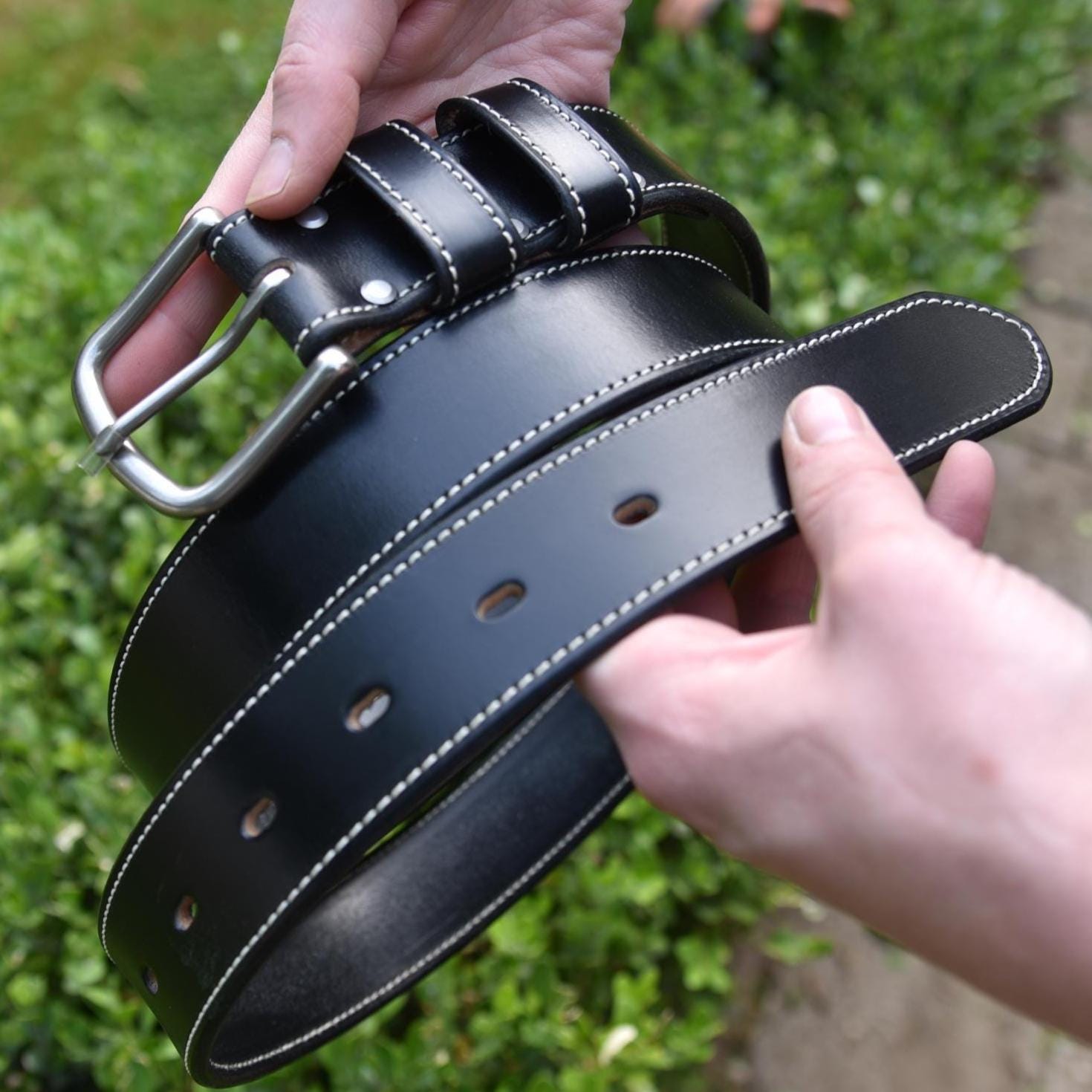 American Made Full Grain, Black English Bridle Leather Belt – Sedgwick & Co.