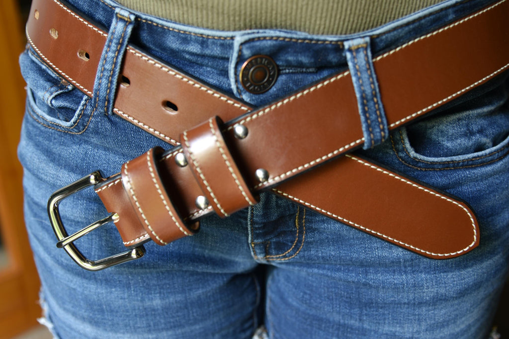 American Made Full Grain, Tan English Bridle Leather Belt – Sedgwick & Co.