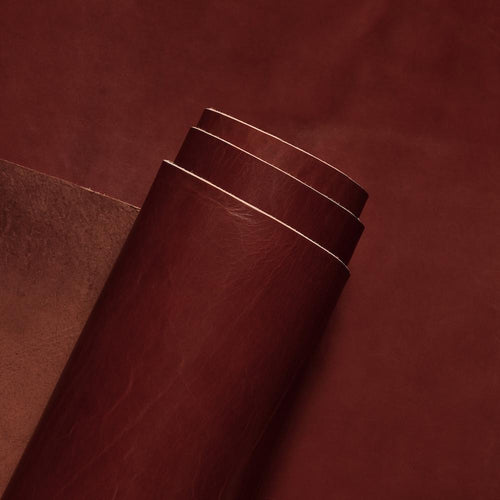 American Made Full Grain Vegetable Tanned Leather Belt, Hermann Oak Tannery, Chestnut